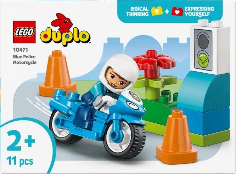 LEGO Klocki DUPLO 10471 Niebieski motocykl policyjny
