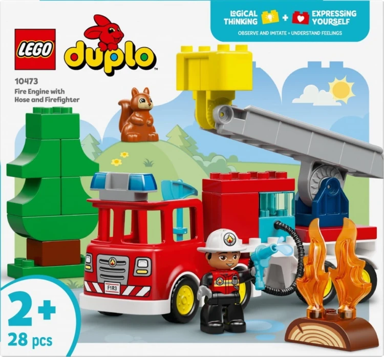 LEGO Klocki DUPLO 10473 Wóz strażacki z wężem i strażakiem