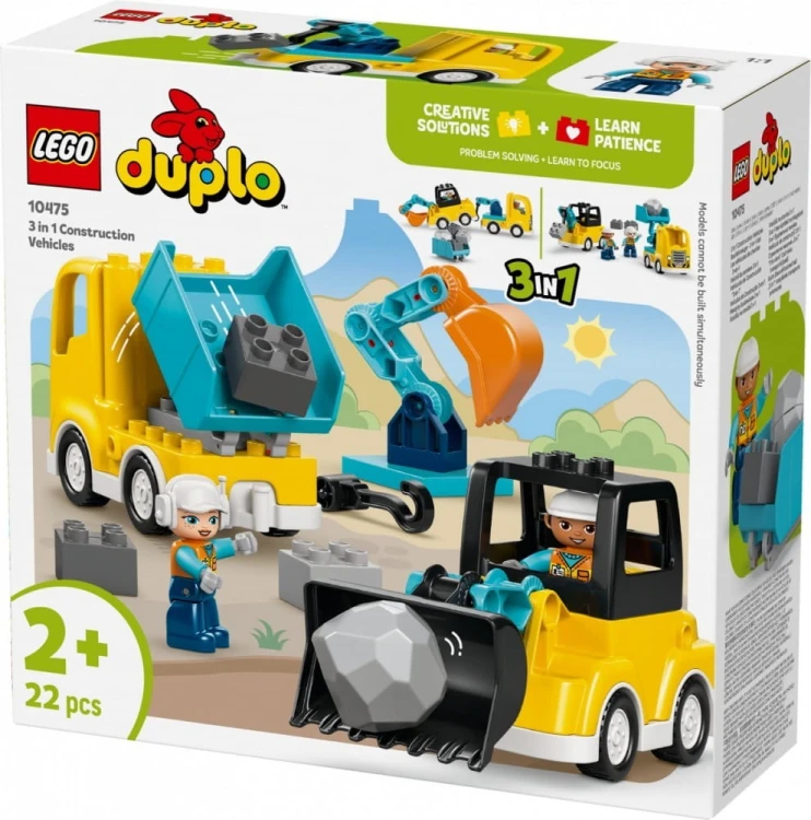 LEGO Klocki DUPLO 10475 Maszyny budowlane 3 w 1