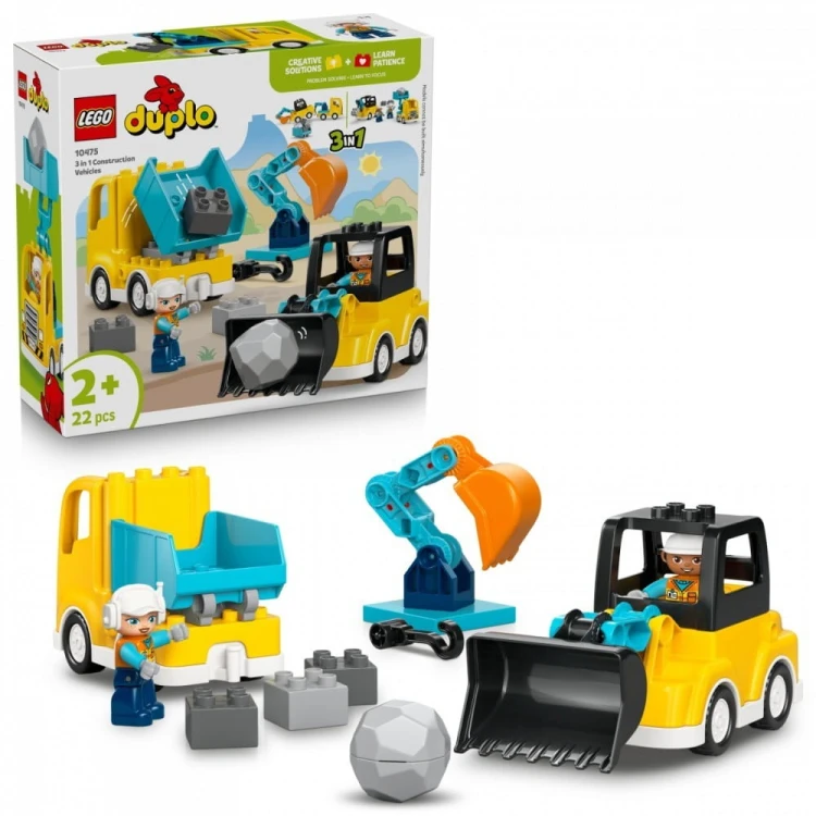 LEGO Klocki DUPLO 10475 Maszyny budowlane 3 w 1