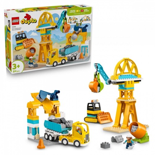 LEGO Klocki DUPLO 10476 Plac budowy z pojazdami 3 w 1
