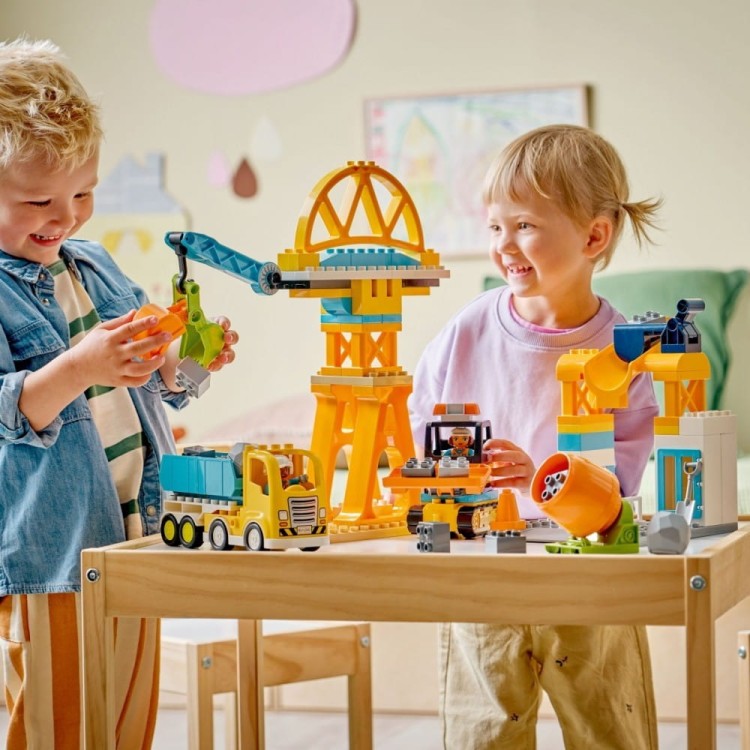 LEGO Klocki DUPLO 10476 Plac budowy z pojazdami 3 w 1