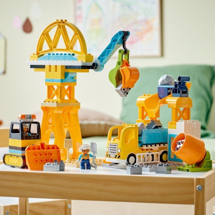 LEGO Klocki DUPLO 10476 Plac budowy z pojazdami 3 w 1
