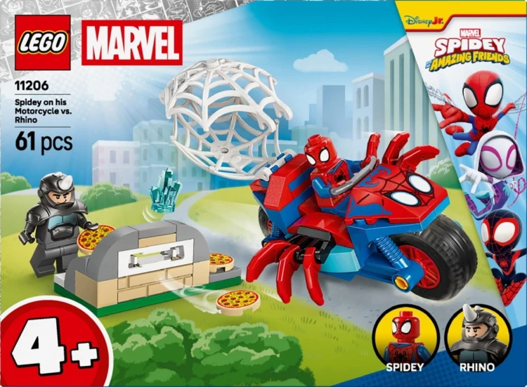 LEGO Klocki SPIDEY 11206 Spidey na motocyklu kontra Rhino