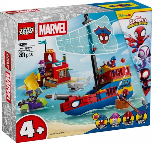 LEGO Klocki SPIDEY 11208 Statek piracki drużyny Spideyego