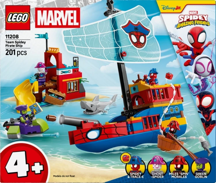 LEGO Klocki SPIDEY 11208 Statek piracki drużyny Spideyego