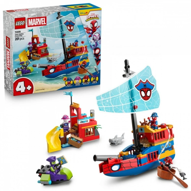 LEGO Klocki SPIDEY 11208 Statek piracki drużyny Spideyego