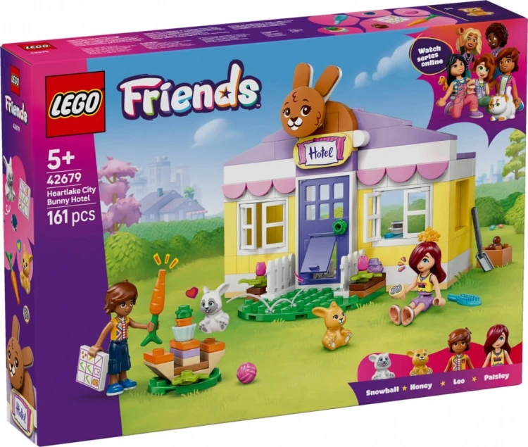LEGO Klocki Friends 42679 Hotel dla królików w mieście Heartlake