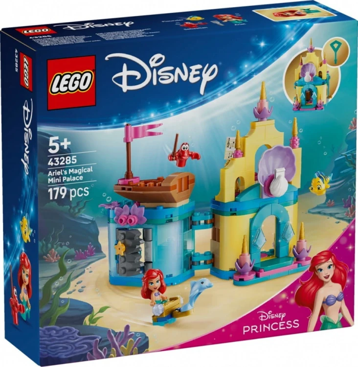 LEGO Klocki Disney 43285 Magiczny minipałac Arielki