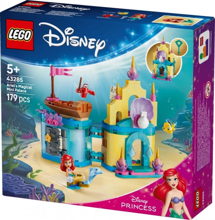 LEGO Klocki Disney 43285 Magiczny minipałac Arielki