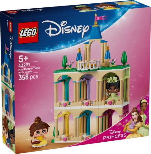 LEGO Klocki Disney 43291 Mała Bella i Tiana z zamkiem