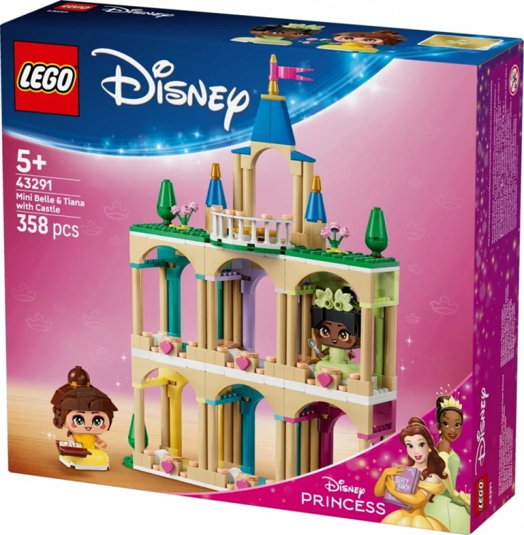 LEGO Klocki Disney 43291 Mała Bella i Tiana z zamkiem
