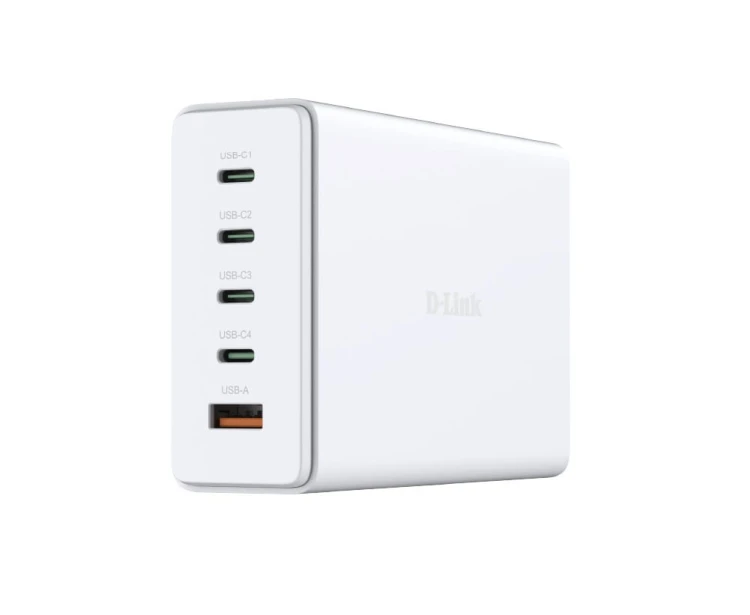 D-Link Ładowarka zasilacz GAN 240W 4x USB-C 1x USB-A