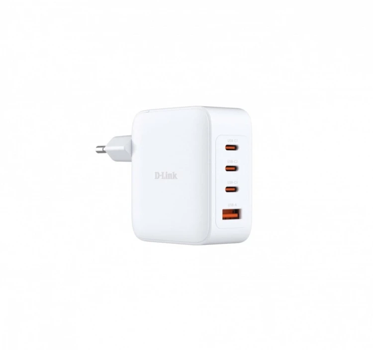 D-Link Ładowarka zasilacz GAN 100W 3x USB-C 1x USB-A