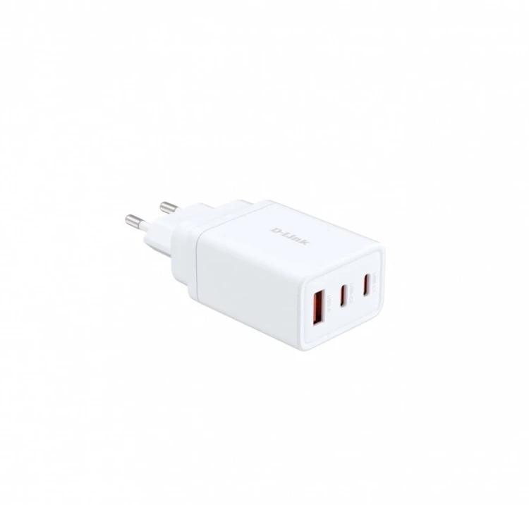 D-Link Ładowarka zasilacz GAN 2x 65W 2x USB-C 1x USB-A