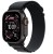 Apple Watch Ultra 3 GPS + Cellular, koperta 49 mm z tytanu w kolorze czarnym, opaska Alpine w kolorze czarnym - rozmiar S