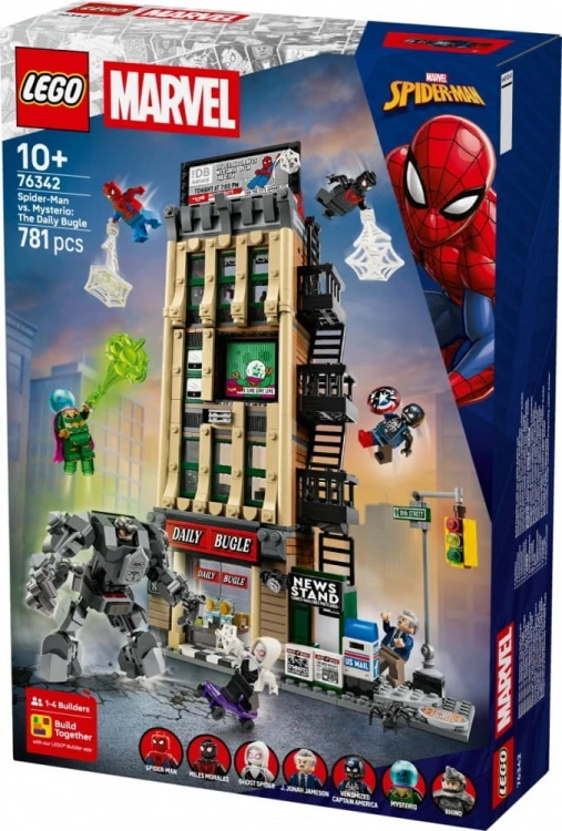 LEGO Klocki Super Heroes 76342 Spider-Man kontra Mysterio: Daily Bugle