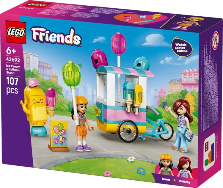 LEGO Klocki Friends 42692 Stoisko z lodami i balonami