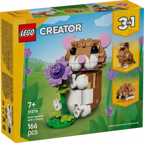 LEGO Klocki Creator 31376 Uroczy chomik z kwiatkiem