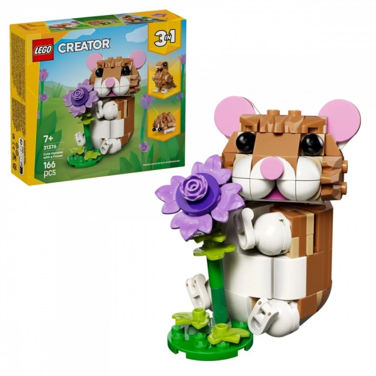 LEGO Klocki Creator 31376 Uroczy chomik z kwiatkiem