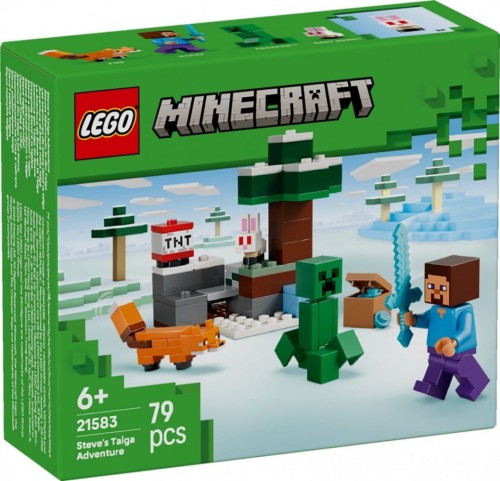 LEGO Klocki Minecraft 21583 Przygoda Stevea w tajdze