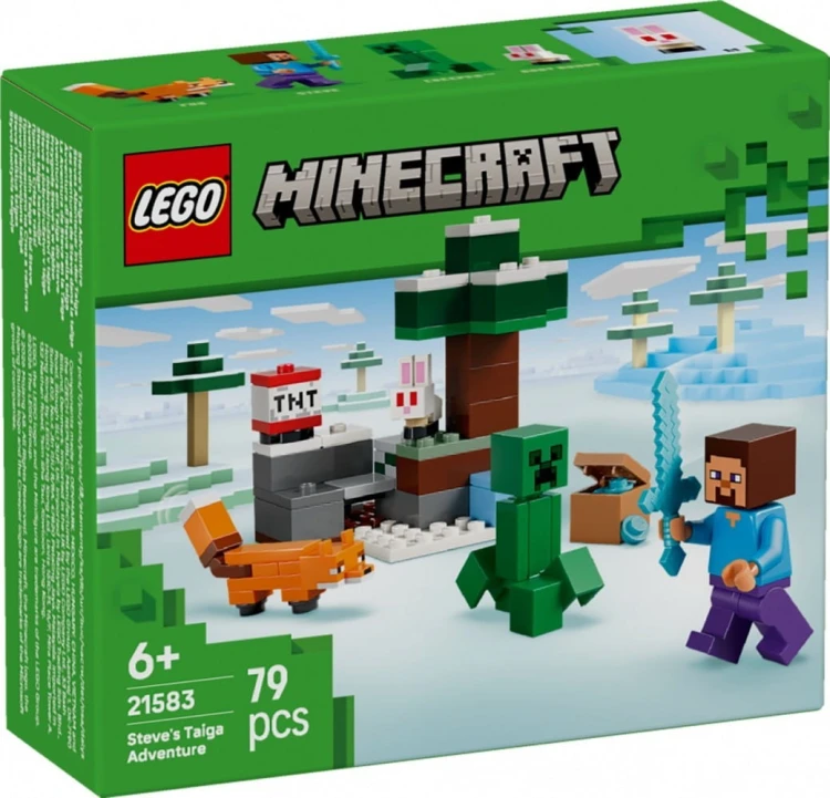 LEGO Klocki Minecraft 21583 Przygoda Stevea w tajdze