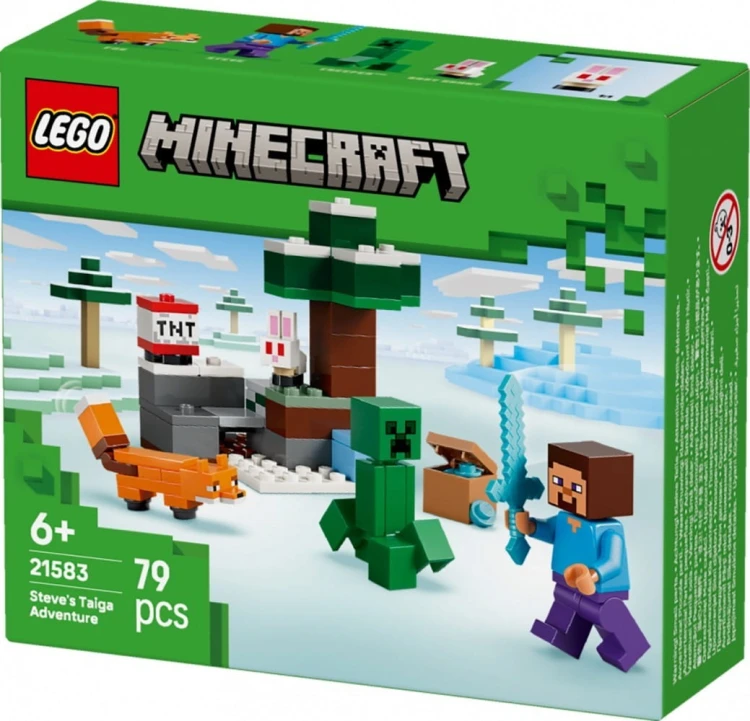 LEGO Klocki Minecraft 21583 Przygoda Stevea w tajdze