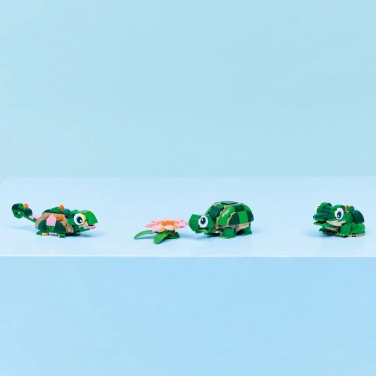 LEGO Klocki Creator 31377 Żółw i kwiat lilii wodnej