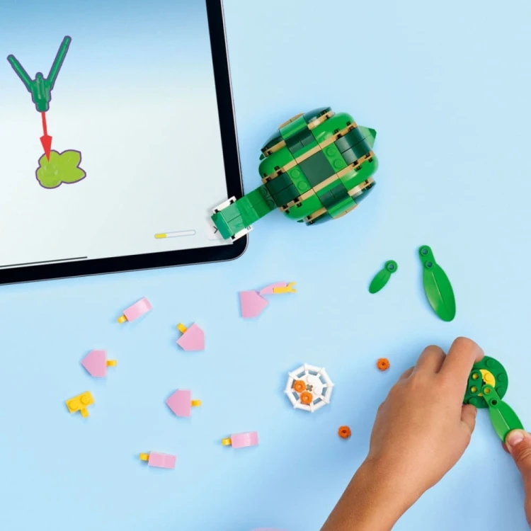 LEGO Klocki Creator 31377 Żółw i kwiat lilii wodnej