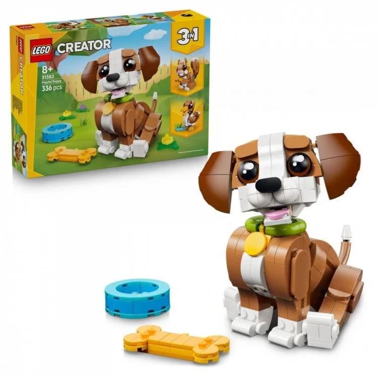 LEGO Klocki Creator 31382 Urocze zwierzątka: psotny szczeniaczek