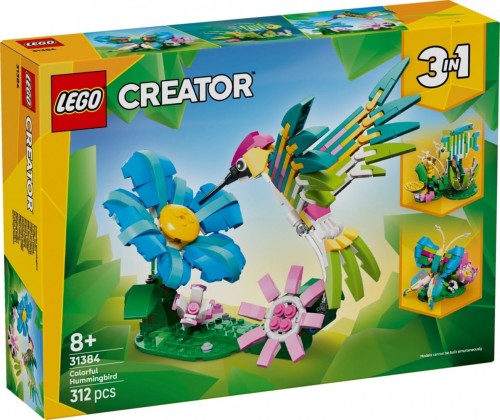 LEGO Klocki Creator 31384 Dzikie zwierzęta: kolorowy koliber