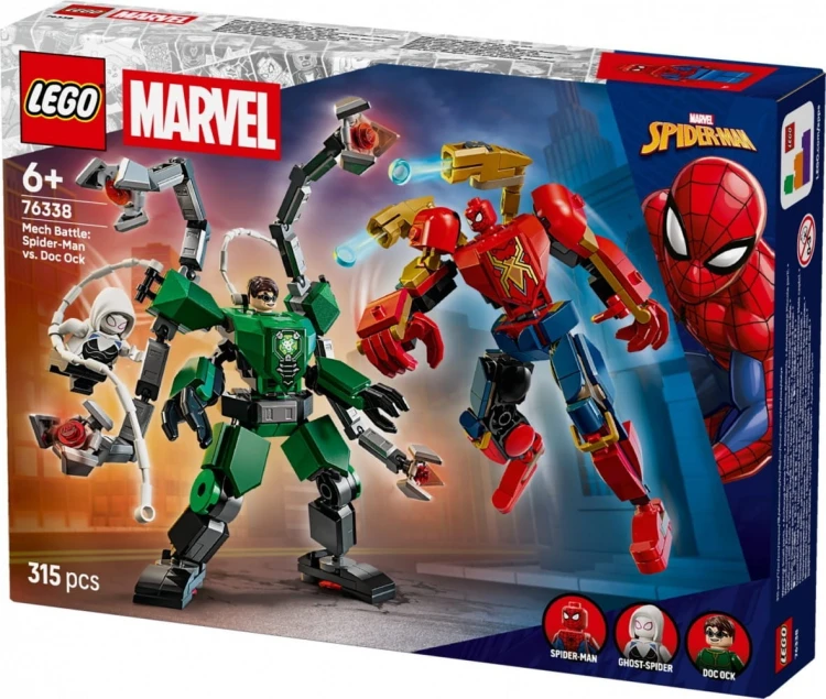LEGO Klocki Super Heroes 76338 Bitwa mechów: Spider-Man kontra Doc Ock