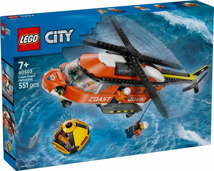 LEGO Klocki City 60503 Helikopter straży przybrzeżnej