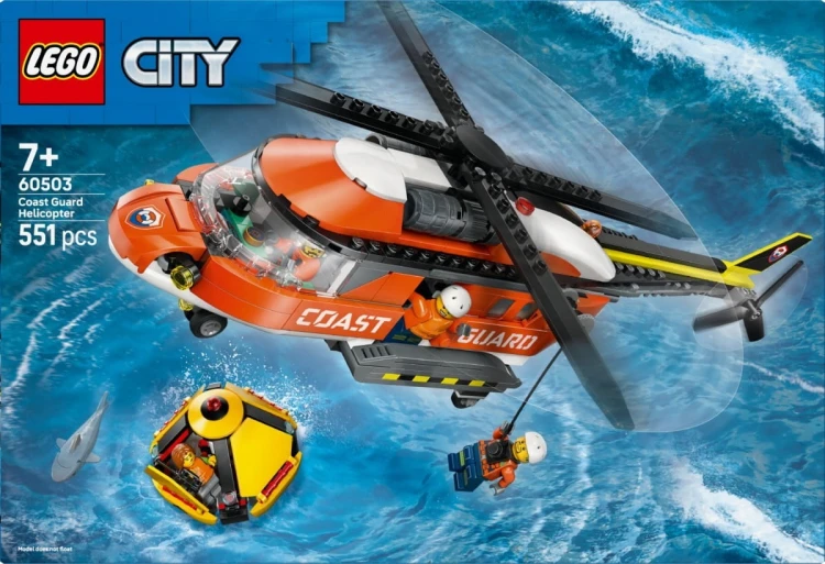 LEGO Klocki City 60503 Helikopter straży przybrzeżnej