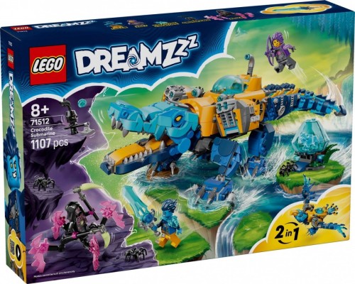 LEGO Klocki DREAMZzz 71512 Krokodylołódź podwodna