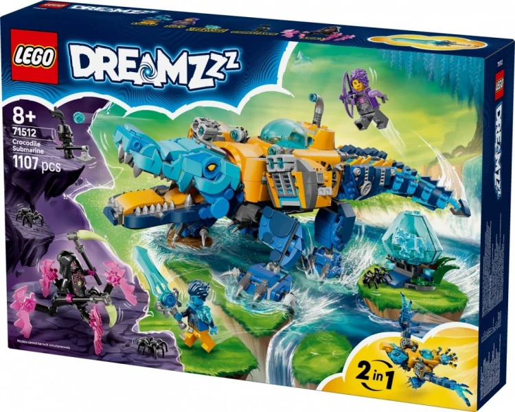 LEGO Klocki DREAMZzz 71512 Krokodylołódź podwodna