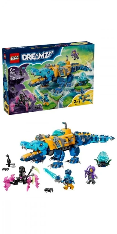 LEGO Klocki DREAMZzz 71512 Krokodylołódź podwodna