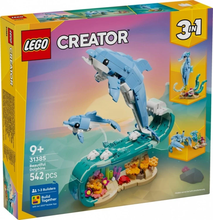 LEGO Klocki Creator 31385 Zwierzęta morskie: piękny delfin