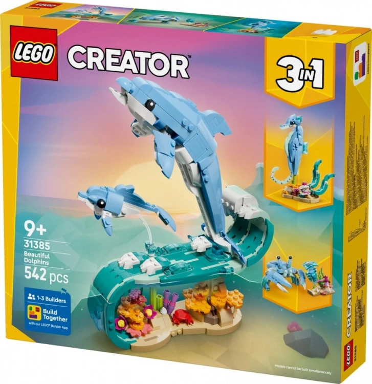 LEGO Klocki Creator 31385 Zwierzęta morskie: piękny delfin