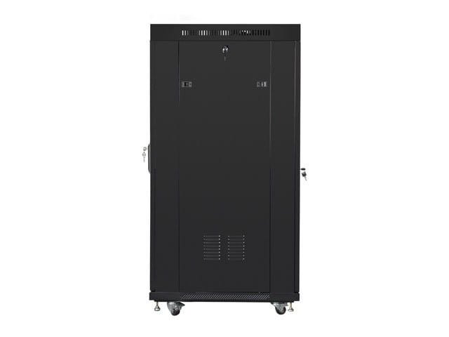 Lanberg Szafa instalacyjna rack stojąca 19 cali 22U 800X800 czarna dzrwi perforowane LCD