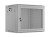 Lanberg Szafa instalacyjna rack wisząca 19 cali 9U 600x450 drzwi perforowane (flat pack) szara