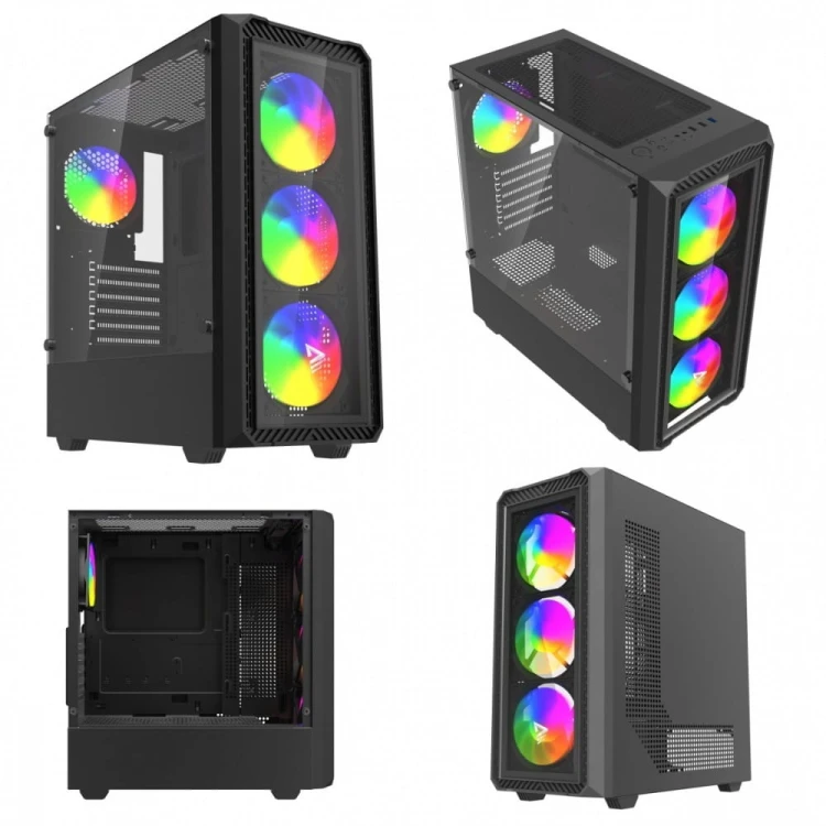 Savio Obudowa komputerowa NOCTIS GLASS RGB X1