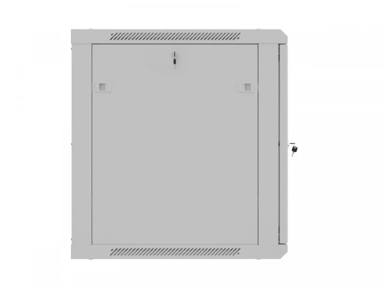 Lanberg Szafa instalacyjna rack wisząca 12U 600x600 szara drzwi perforowane (flat pack)