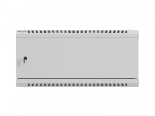 Lanberg Szafa instalacyjna rack wisząca 19 cali 4U 600x450 szara drzwi metalowe (flat pack)