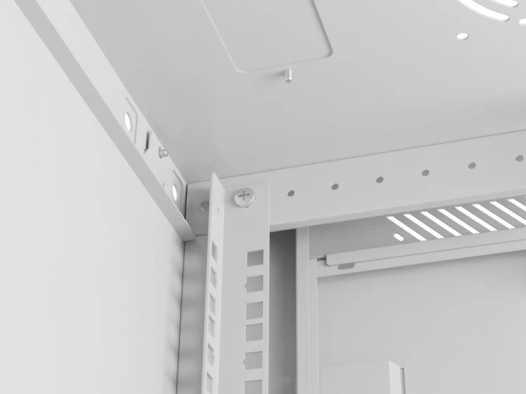 Lanberg Szafa instalacyjna rack wisząca 19 cali 4U 600x450 szara drzwi metalowe (flat pack)