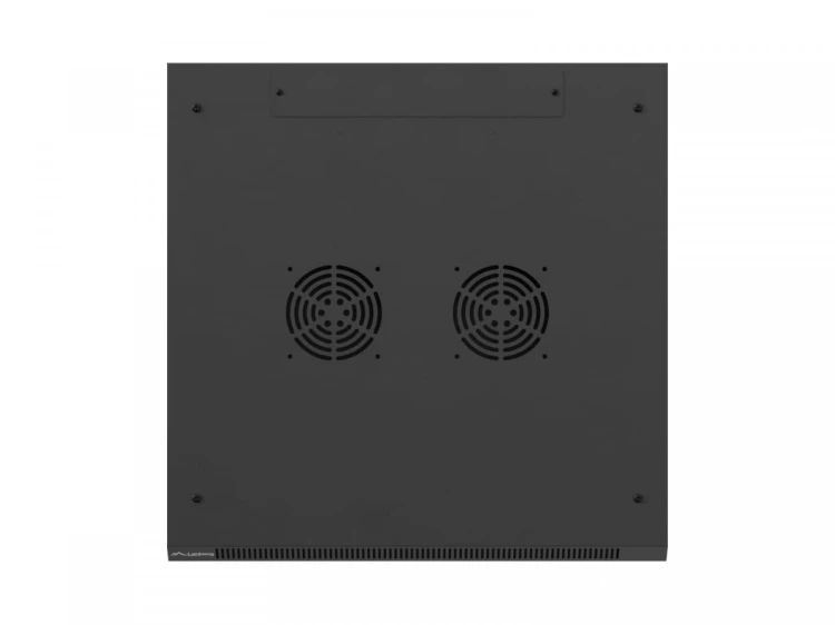 Lanberg Szafa instalacyjna rack wisząca 19 cali 9U 600x600 czarna drzwi     perforownae ( flat pack)