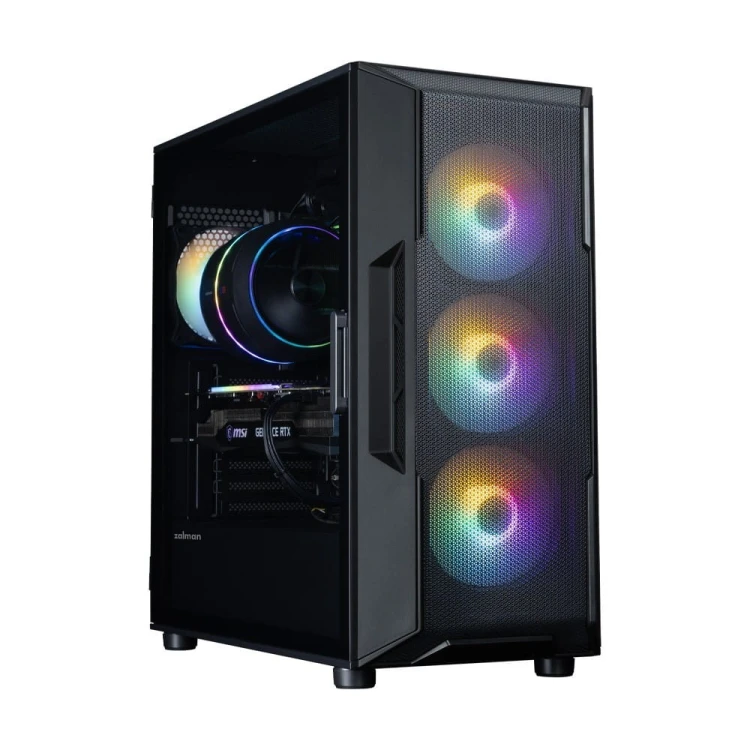Zalman Obudowa I3 NEO V2 Mid Tower RGB fan x4 czarna