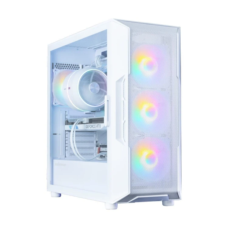 Zalman Obudowa I3 NEO V2 Mid Tower RGB fan x4 biała