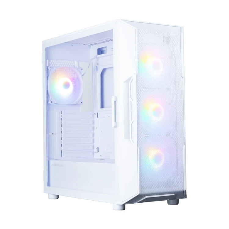 Zalman Obudowa I3 NEO V2 Mid Tower RGB fan x4 biała