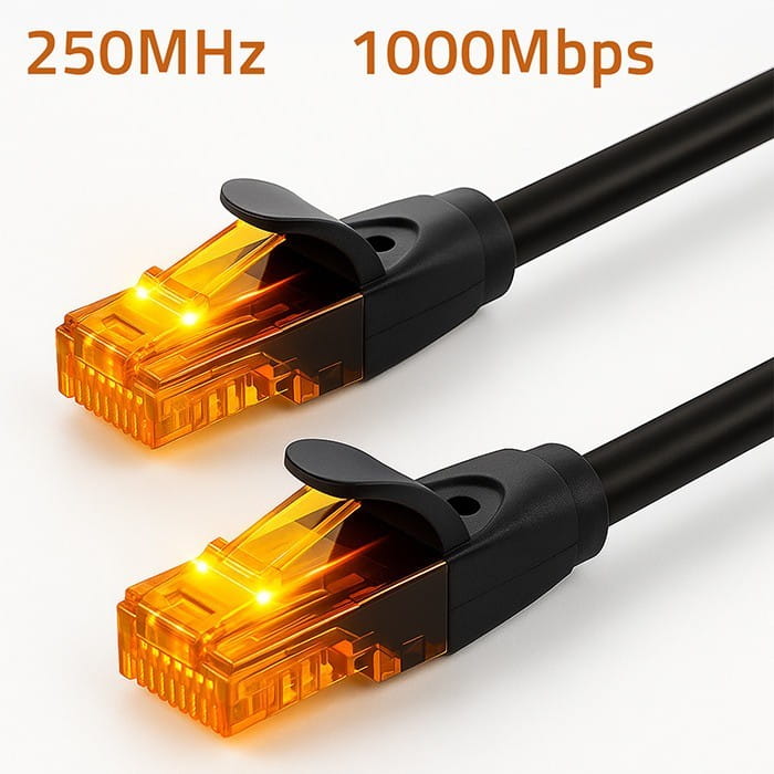 Qoltec Kabel patchcord UTP | kat.6 | 2 x RJ-45 | High speed 1Gb/s |     Pozłacane styki | 15m | Czarny